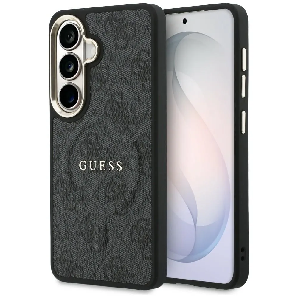 GUESS case for SAMSUNG S26 Plus GUHMS26MP4MSEGCK (4G Embossed Ring MagSafe) black