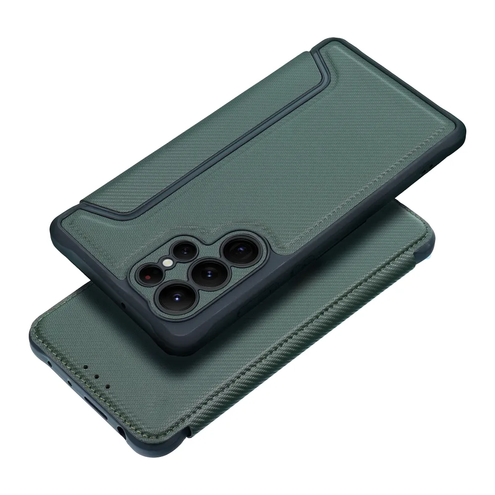 Flip case for Samsung A26 5G Razor Book dark green