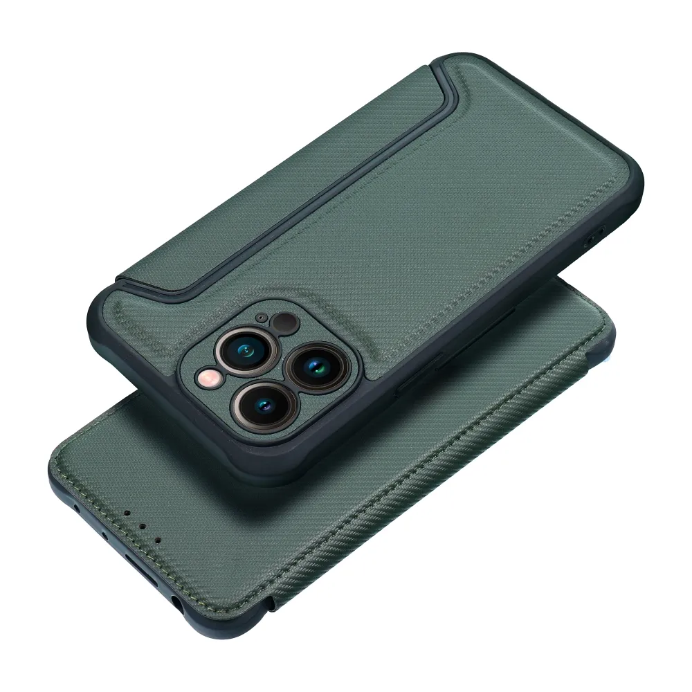 Flip case for iPhone 17 / 18 Razor Book drk green