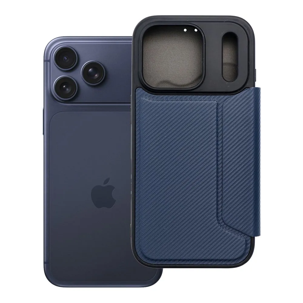 Flip case for iPhone 17 PRO / 18 PRO Razor Book blue