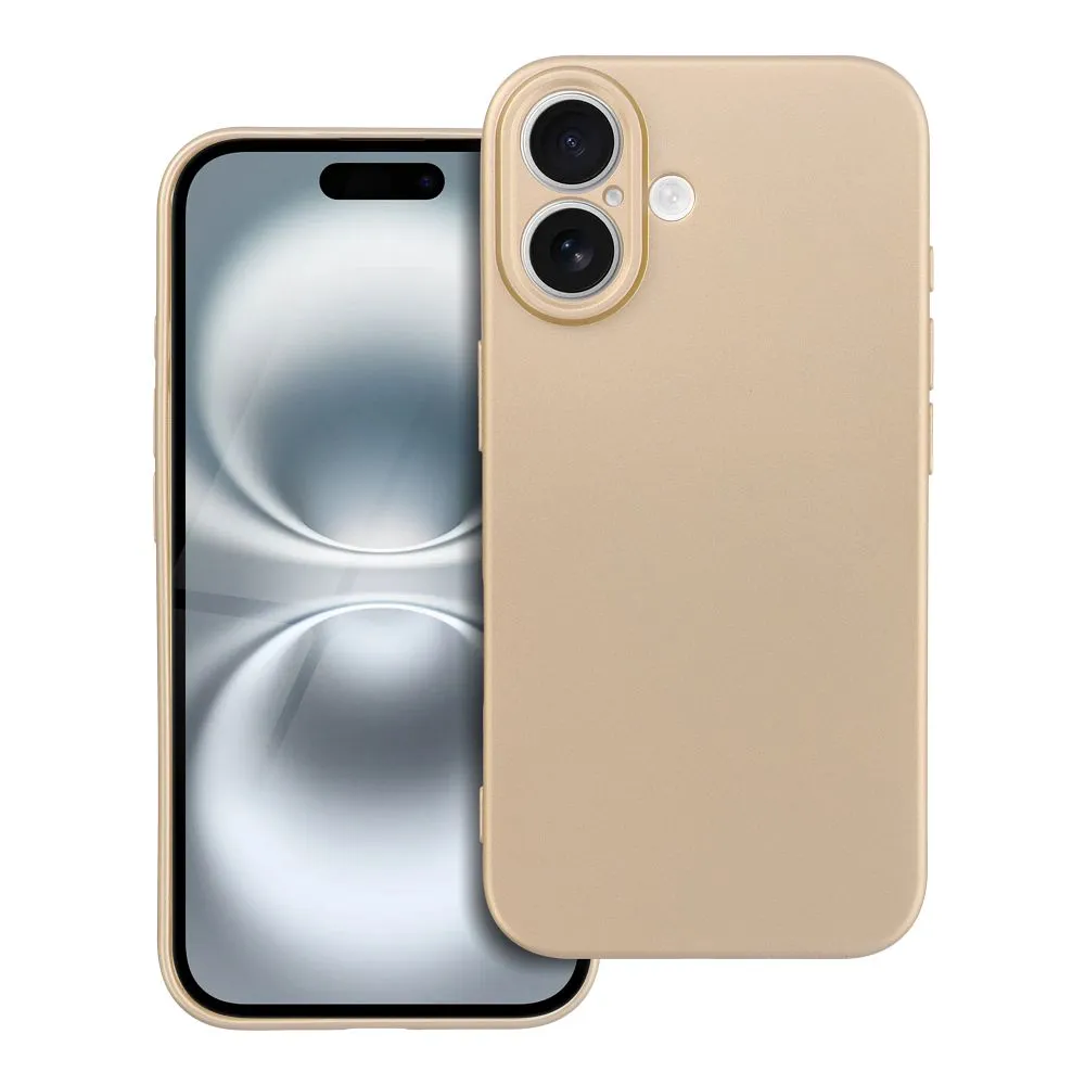 Case for iPhone 16 Metallic gold