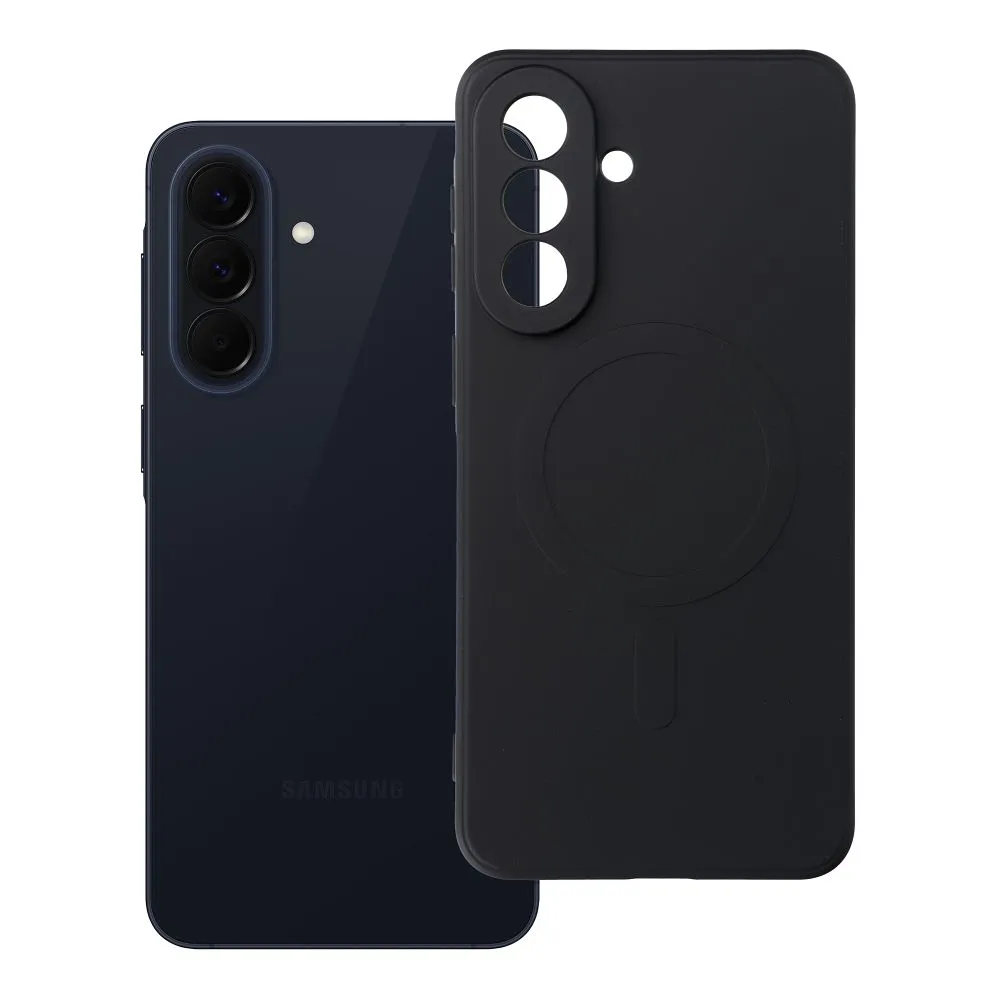Case for Samsung A57 Silicone Mag Cover compatible with MagSafe (camera protection) black
