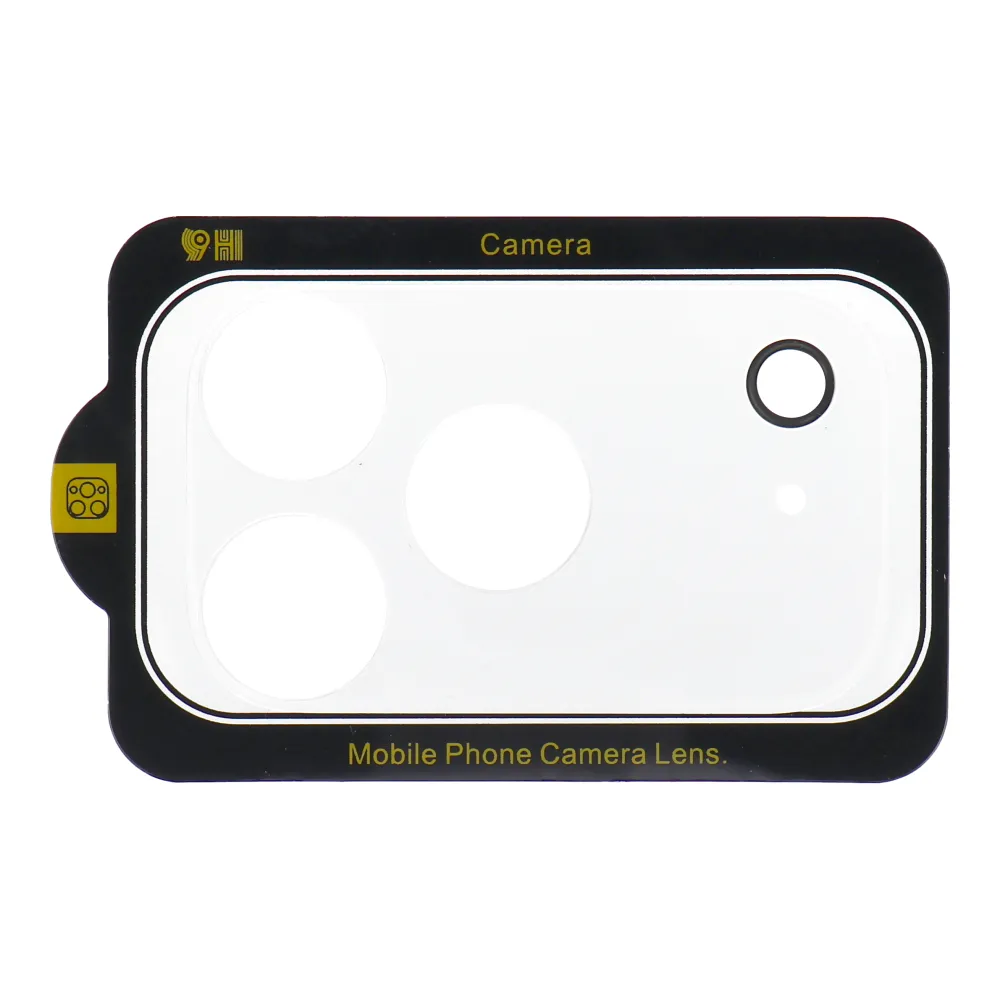 5D Full Glue Tempered Glass Camera Lens for iPhone 17 PRO transparent