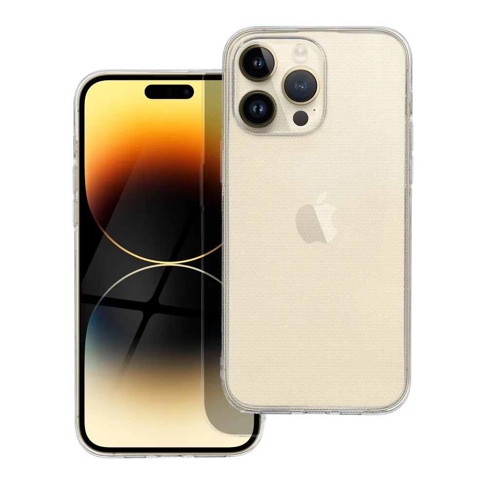 Case for iPhone 14 PRO MAX Clear Case 2 mm (camera protection) transparent