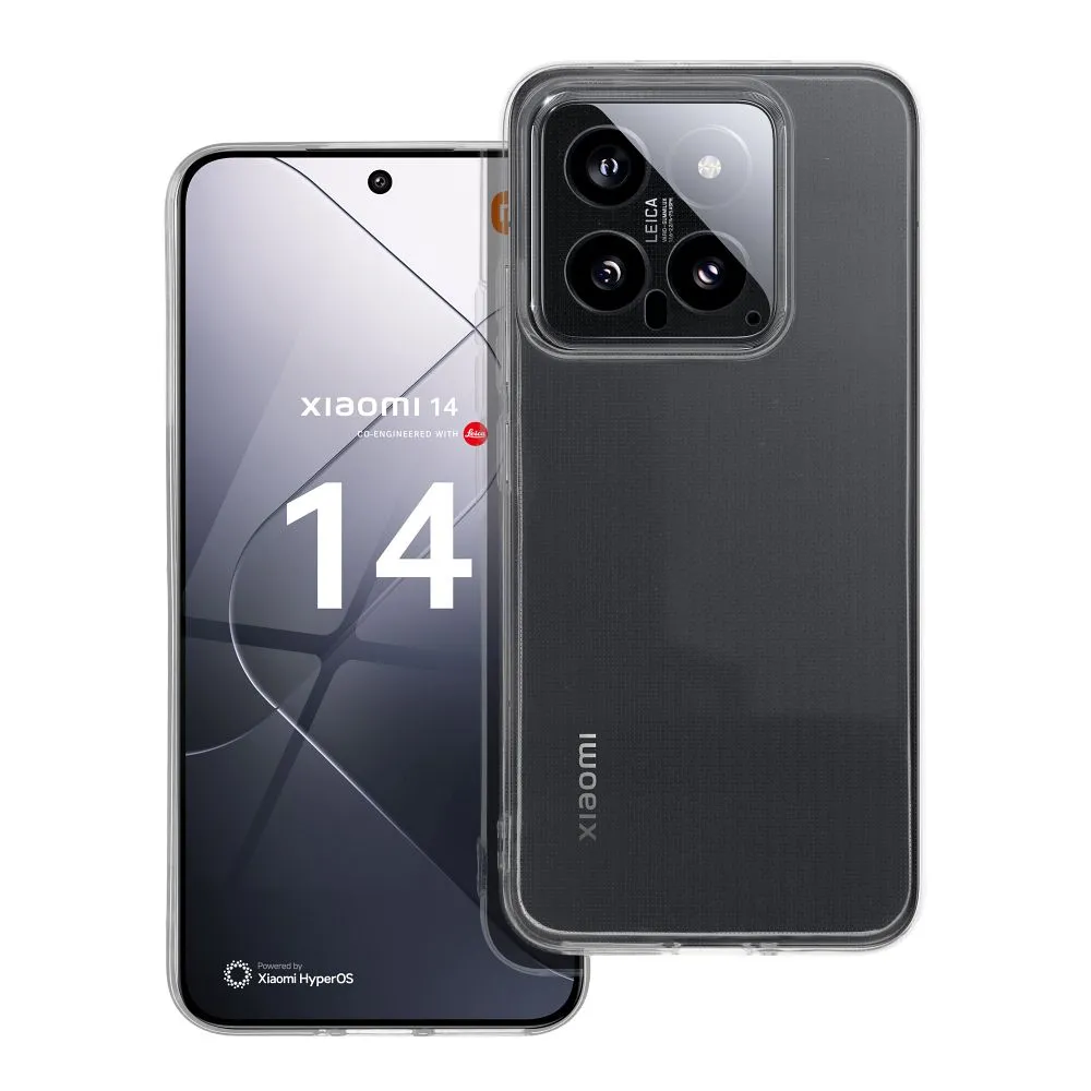 Case for Xiaomi 14 Clear Case 2 mm (camera protection) transparent