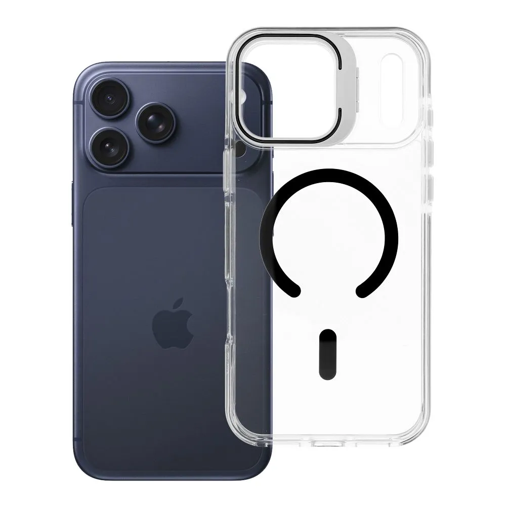 Case for iPhone 18 Pro Max / 17 Pro Max Lens Mag Cover compatible with MagSafe black