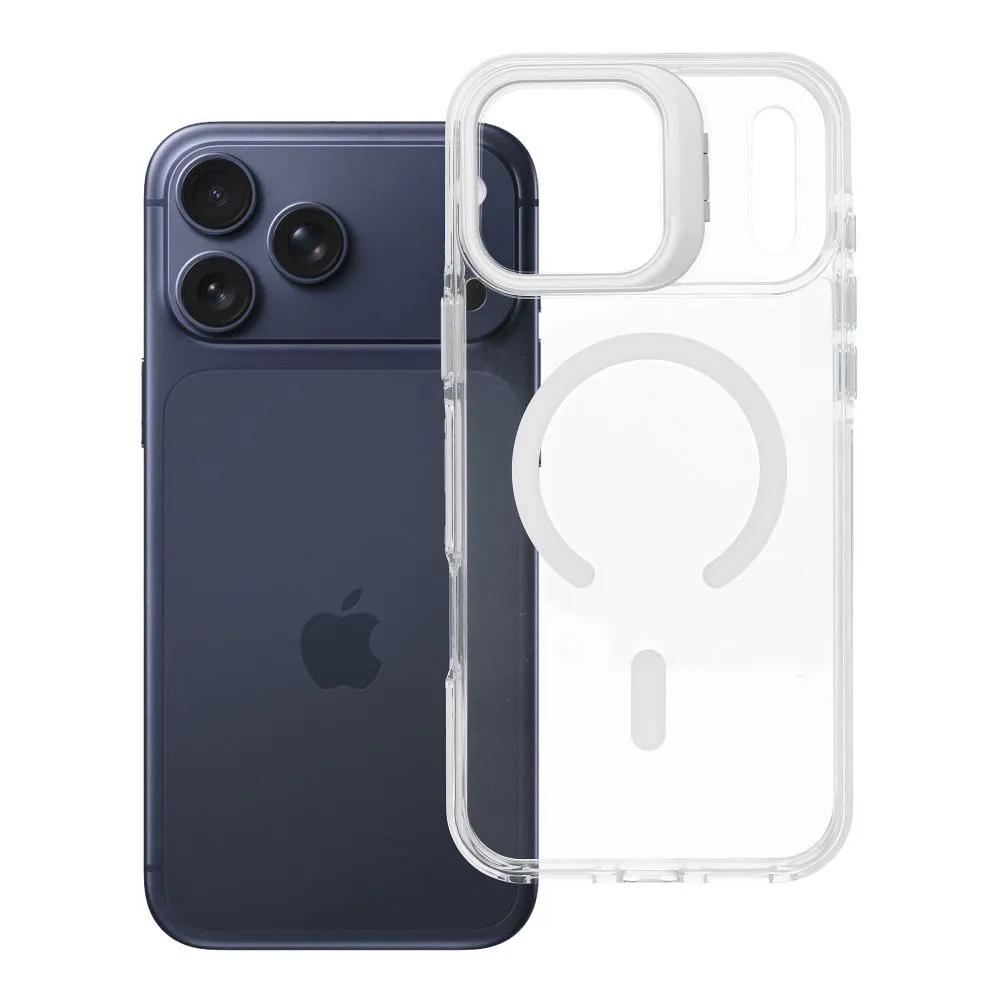 Case for iPhone 18 Pro Max / 17 Pro Max Lens Mag Cover compatible with MagSafe white