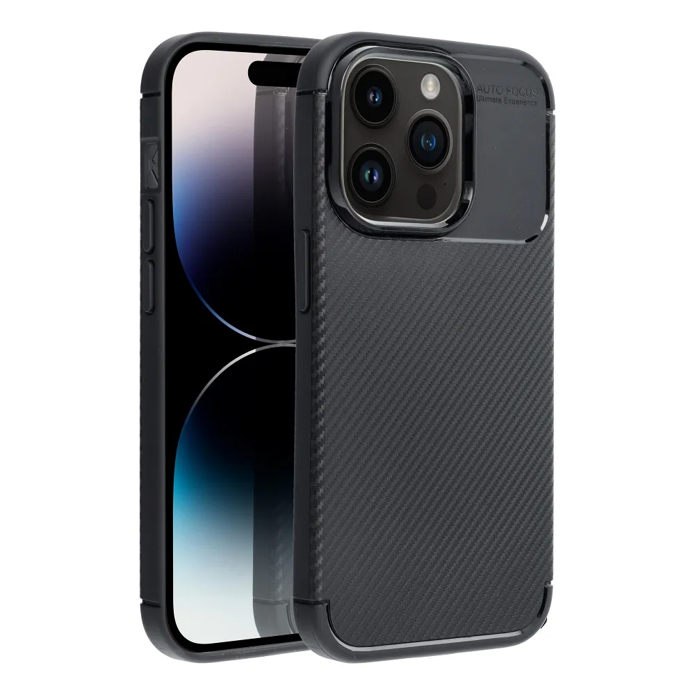Case for iPhone 14 PRO Carbon Premium black