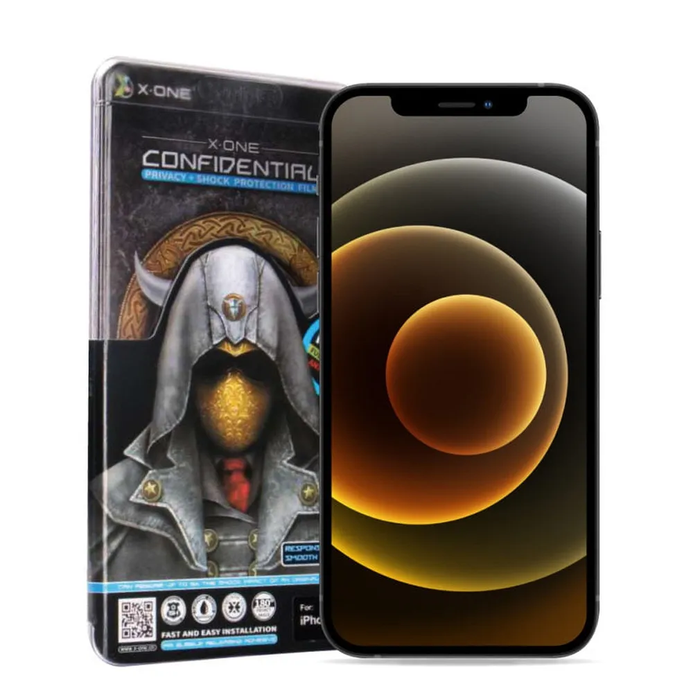 X-ONE Full Cover Extra Strong Privacy - for SAMSUNG S26 PLUS (full glue) tempered glass 9H