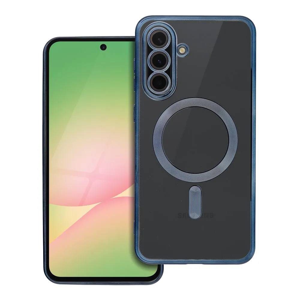 Case for Samsung A56 Electro Mag Cover compatible with MagSafe titanium blue