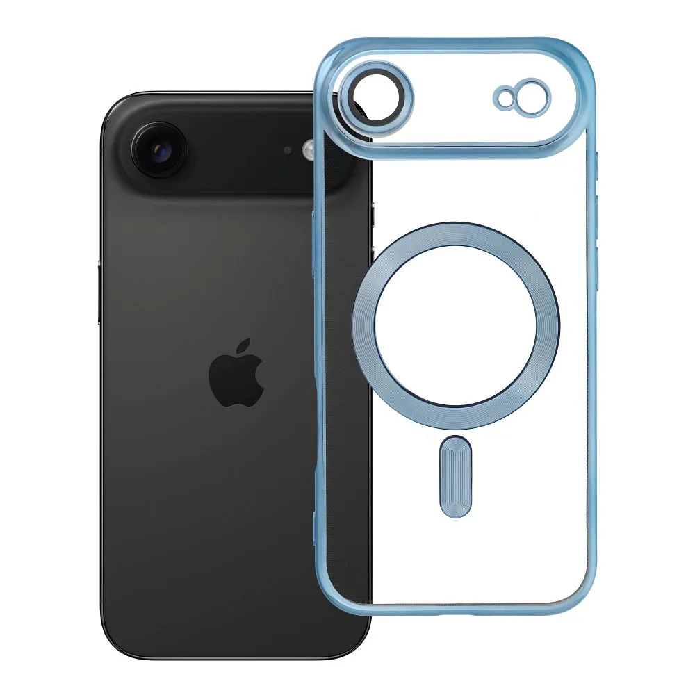 Case for iPhone 17 AIR Electro Mag Cover compatible with MagSafe blue