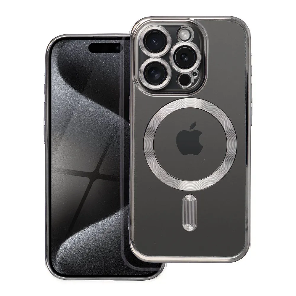 Case for Xiaomi Redmi 15C (173,16 x 81,07 x 8,2) Electro Mag Cover compatible with MagSafe titanium gray