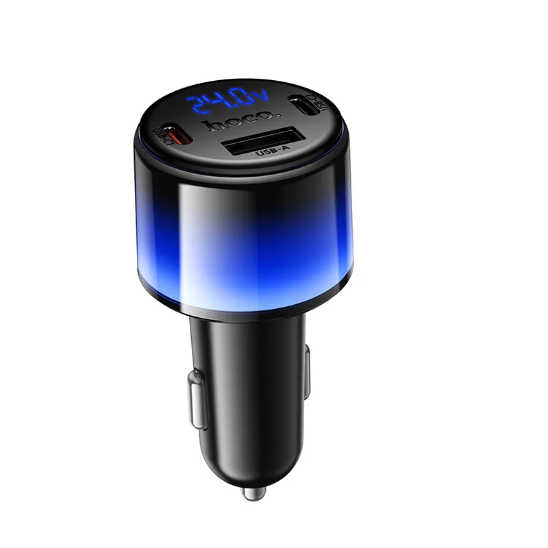 Car charger Hoco USB A + 2xUSB C PD QC3.0 57W Z69B black