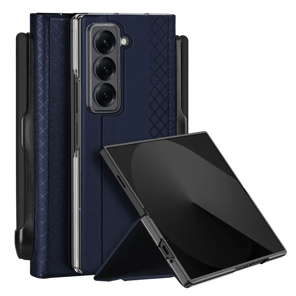 DUX DUCIS case BRIL with pen holder for SAMSUNG Z Fold SE/W25 blue
