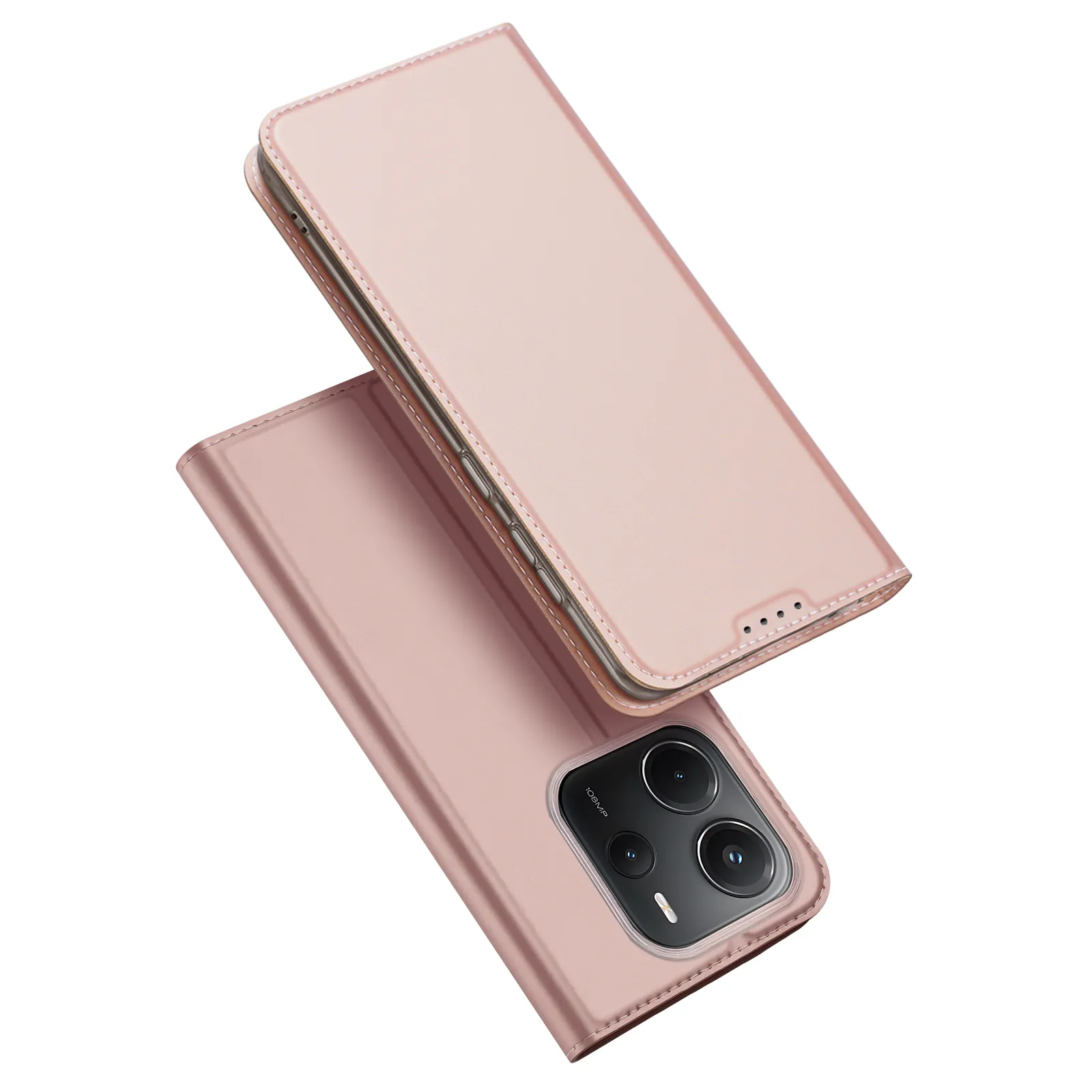 DUX DUCIS wallet case SKIN PRO for REDMI NOTE 14 4G (163,25mm) rose