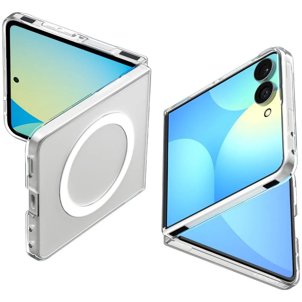 SPIGEN case compatible with MagSafe SAMSUNG GALAXY Z FLIP 8 clear/white