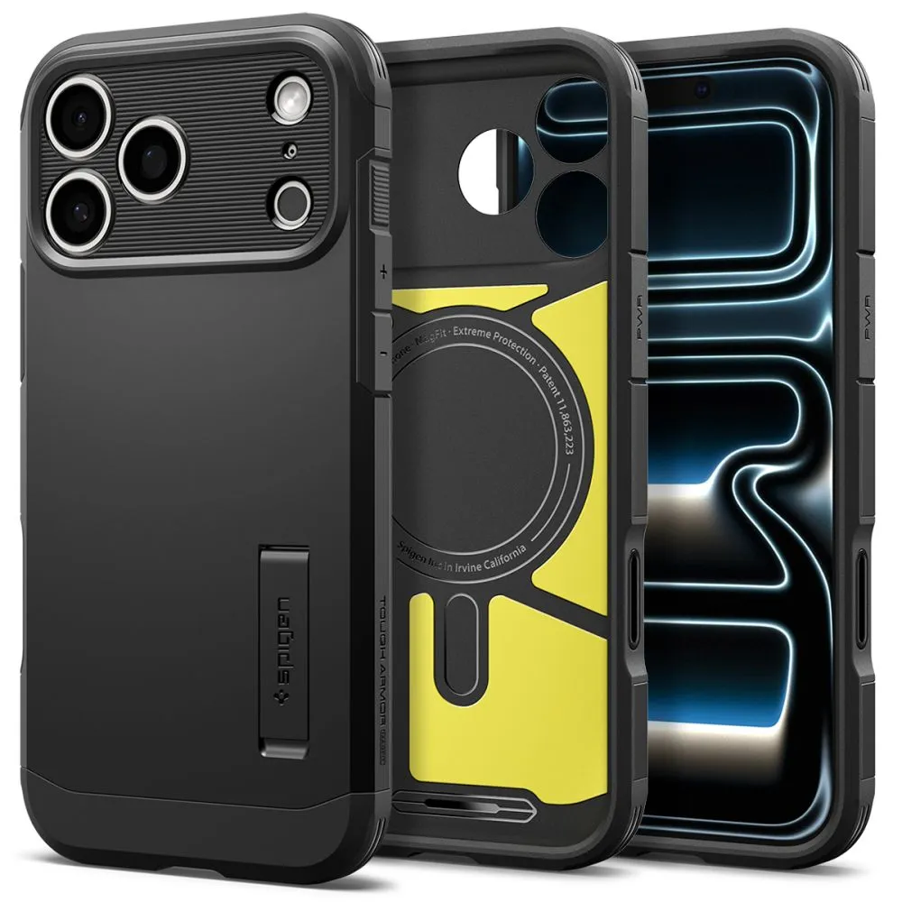SPIGEN case TOUGH ARMOR T compatible with MagSafe for IPHONE 18 Pro / 17 Pro black