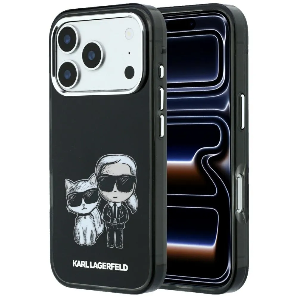 KARL LAGERFELD case for IPHONE 18 Pro /17 Pro compatible with MagSafe (Bodies Sketch) black