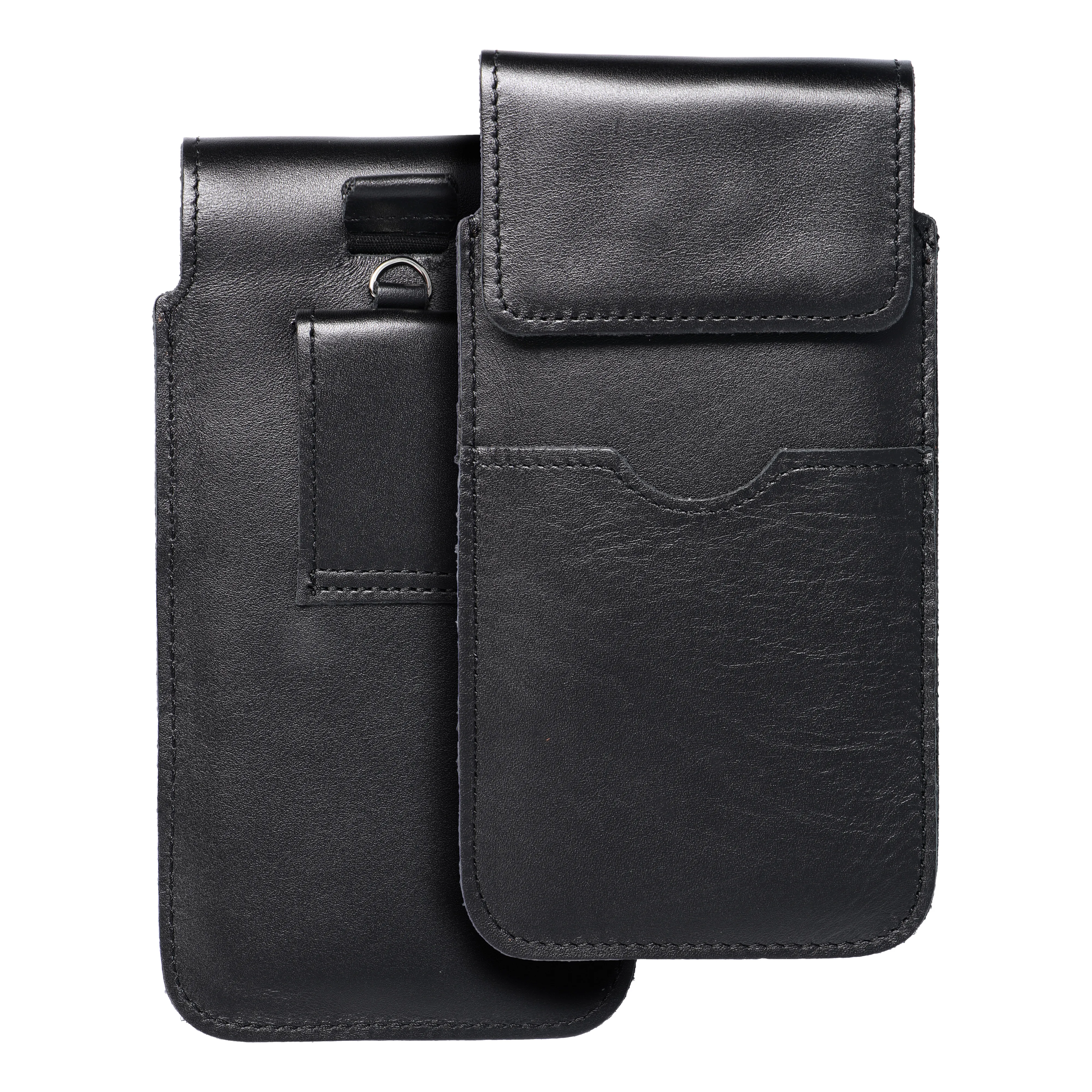 Slip-in phone case leather sleeve with flap for Samsung A12 / NOTE 9 / Xiaomi Redmi NOTE 10 PRO Royal size 2XL+wide black