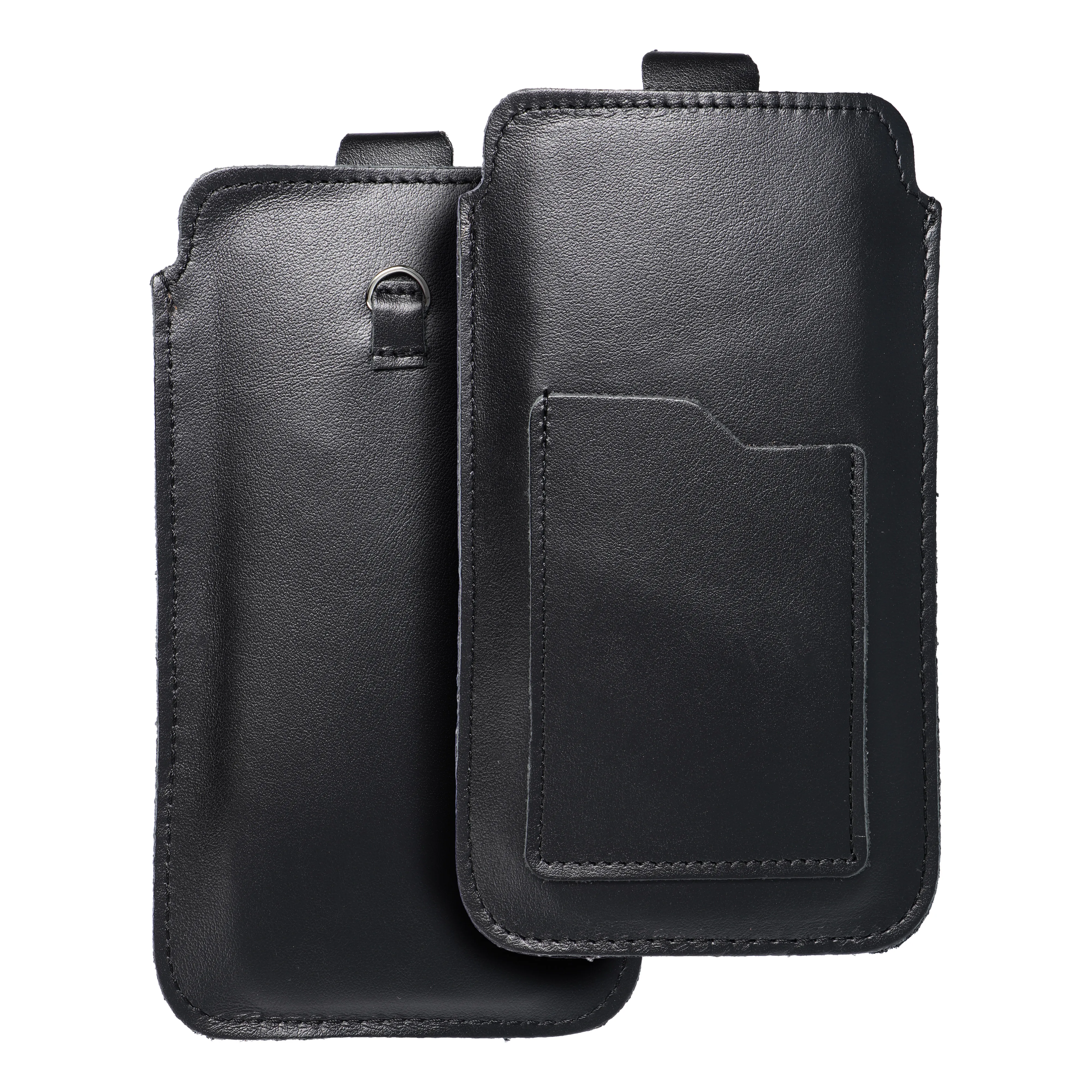 Slip-in phone case leather sleeve with pull-up for Samsung A12 / NOTE 9 / Xiaomi Redmi NOTE 10 PRO Royal size 2XL+wide black