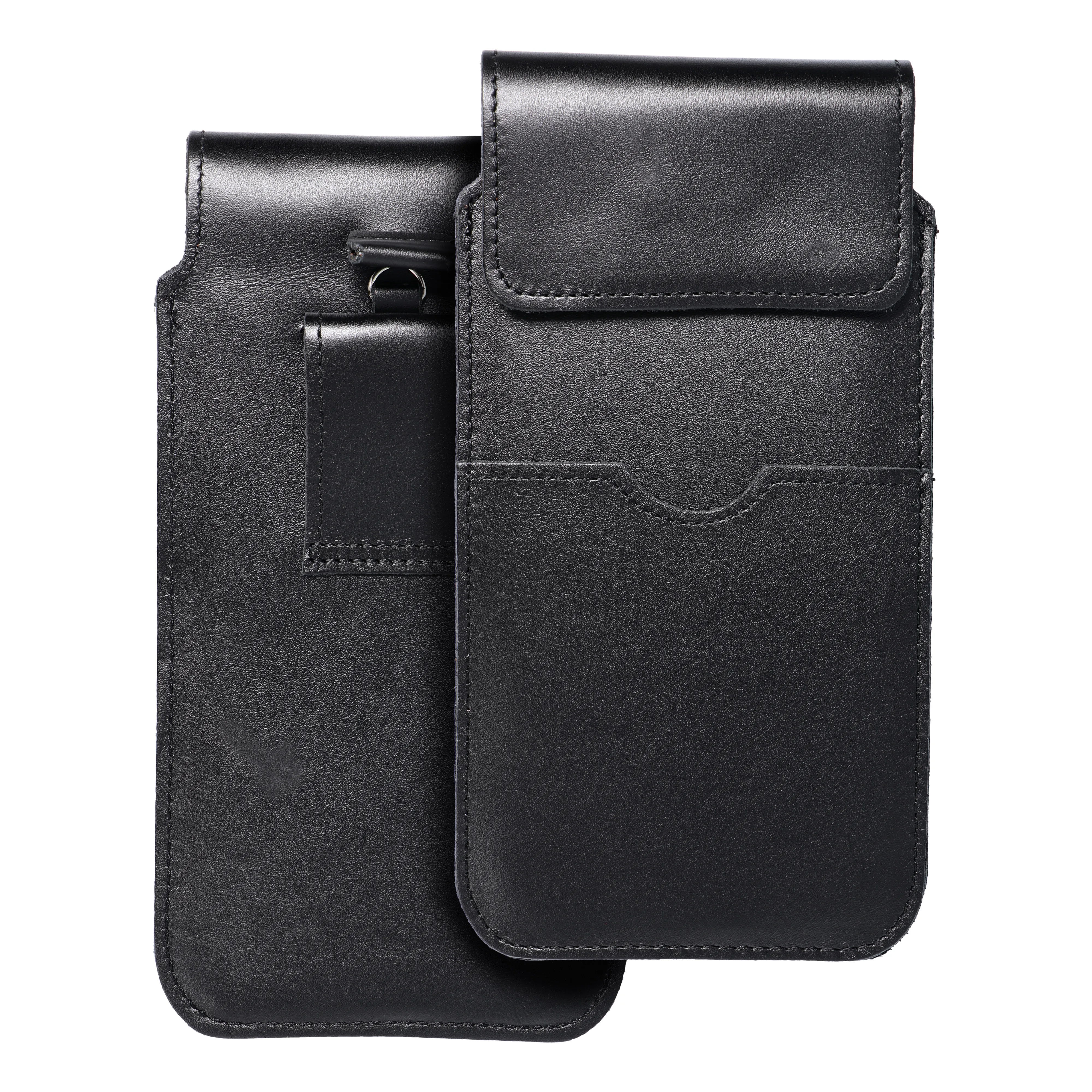 Slip-in phone case leather sleeve with flap for Huawei Mate 20X Royal size 3XL black