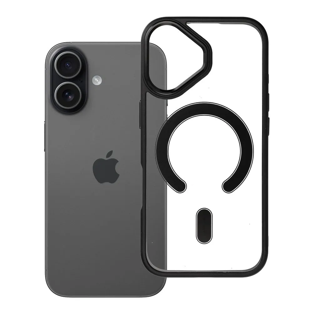 Case for iPhone 17 Color Edge Mag Cover compatible with MagSafe black
