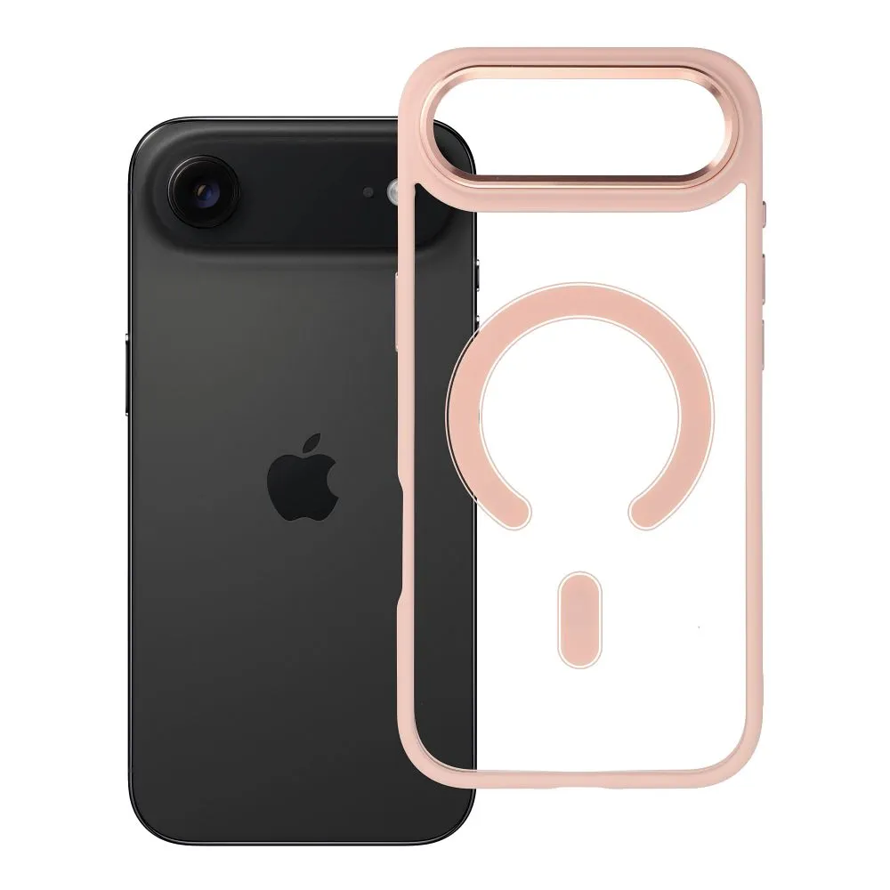 Case for iPhone 17 AIR Color Edge Mag Cover compatible with MagSafe pink