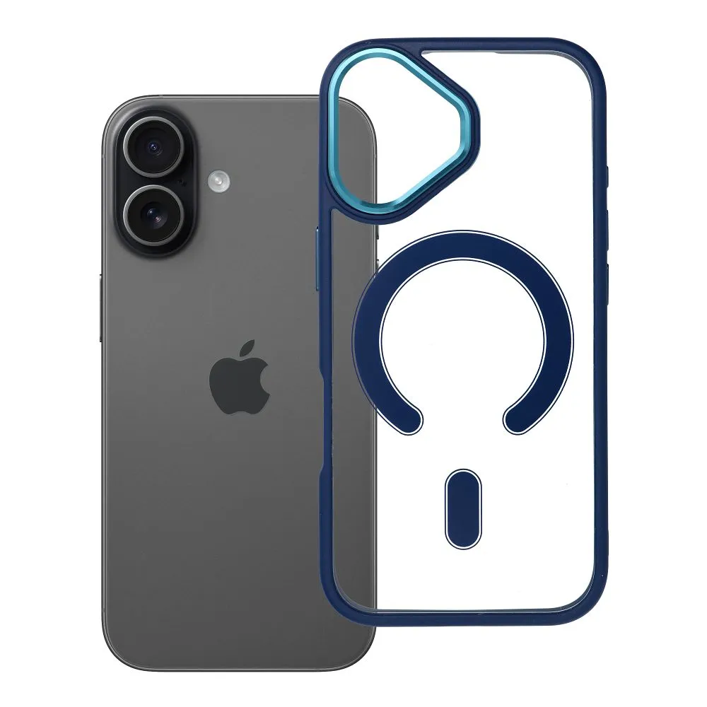 Case for iPhone 17 Color Edge Mag Cover compatible with MagSafe blue