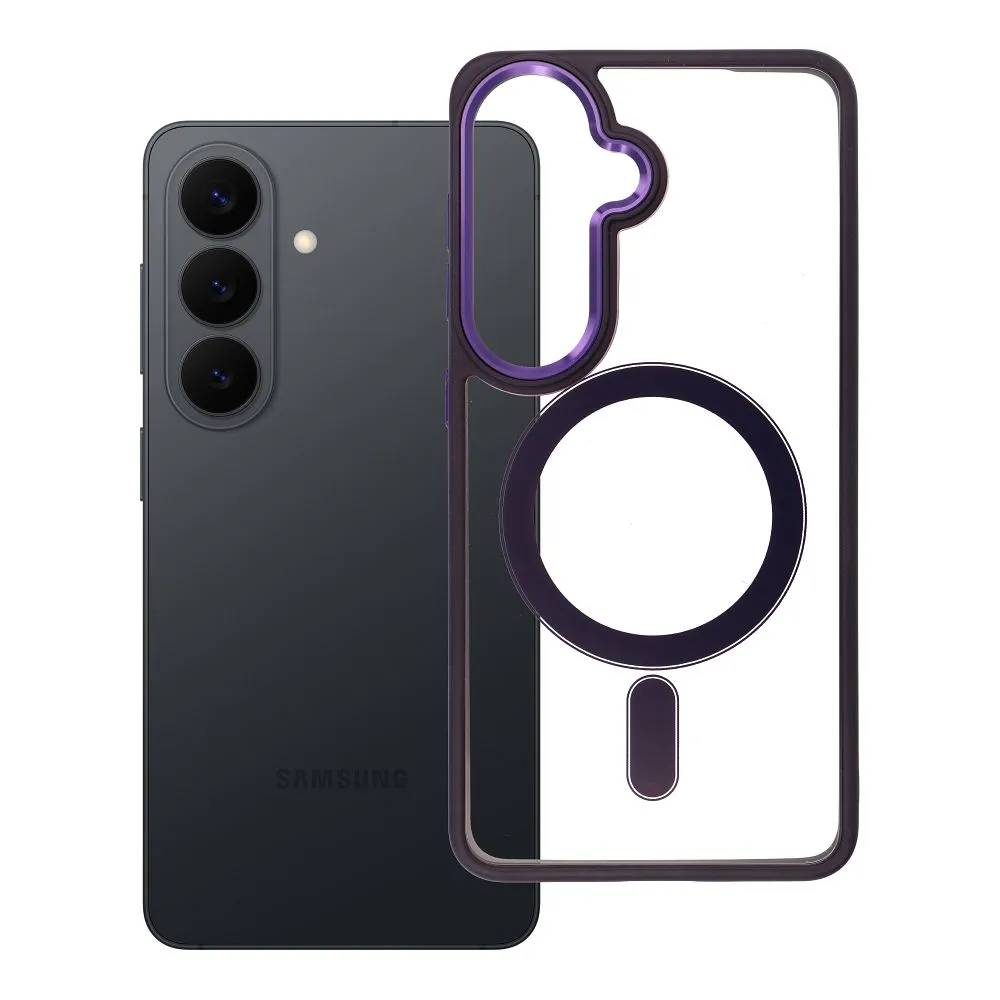 Case for Samsung S26 Color Edge Mag Cover compatible with MagSafe purple