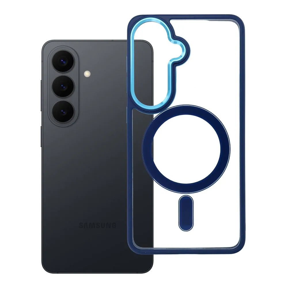 Case for Samsung S26 Color Edge Mag Cover compatible with MagSafe blue