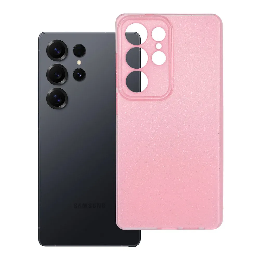 Case for Samsung S25 ULTRA Clear Case 2 mm Blink pink
