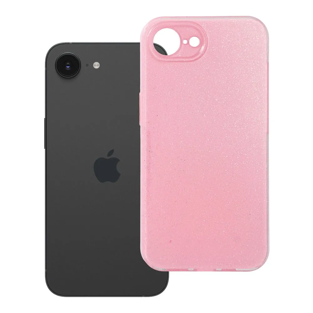 Case for iPhone 16e (SE 4 2025) / 17e Clear Case 2 mm Blink pink