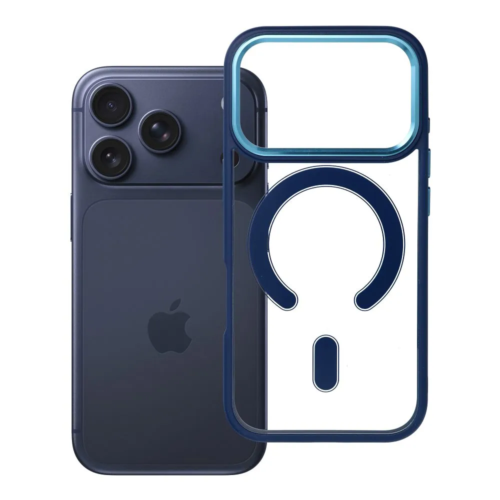Case for iPhone 18 Pro / 17 Pro Color Edge Mag Cover compatible with MagSafe light blue