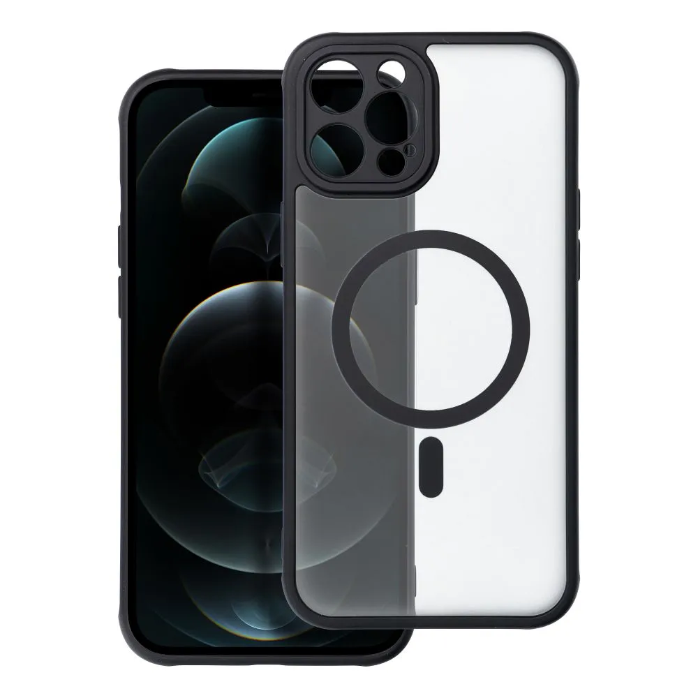 Case for iPhone 12 PRO MAX Full Matte Mag Cover compatible with MagSafe black