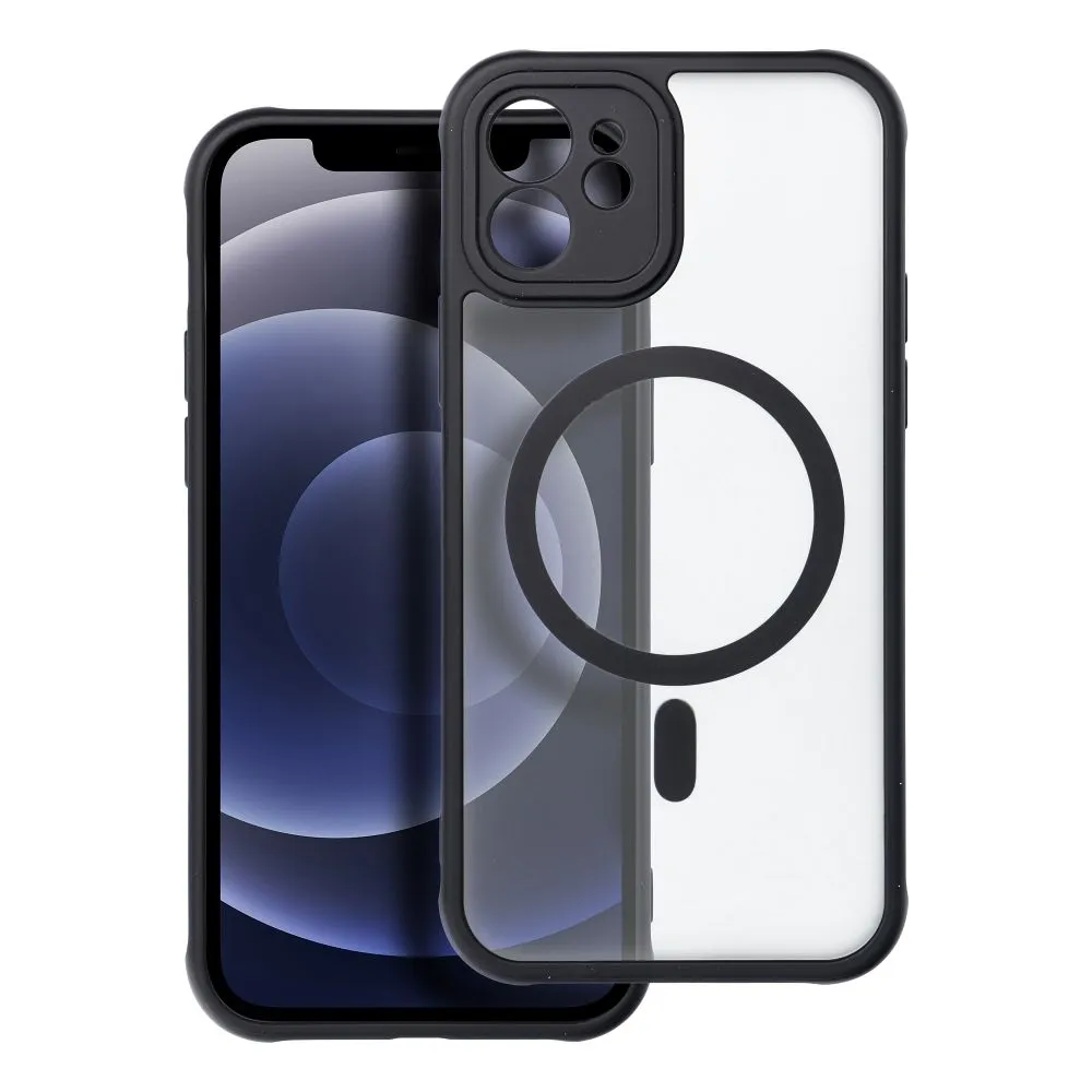 Case for iPhone 12 Full Matte Mag Cover compatible with MagSafe black