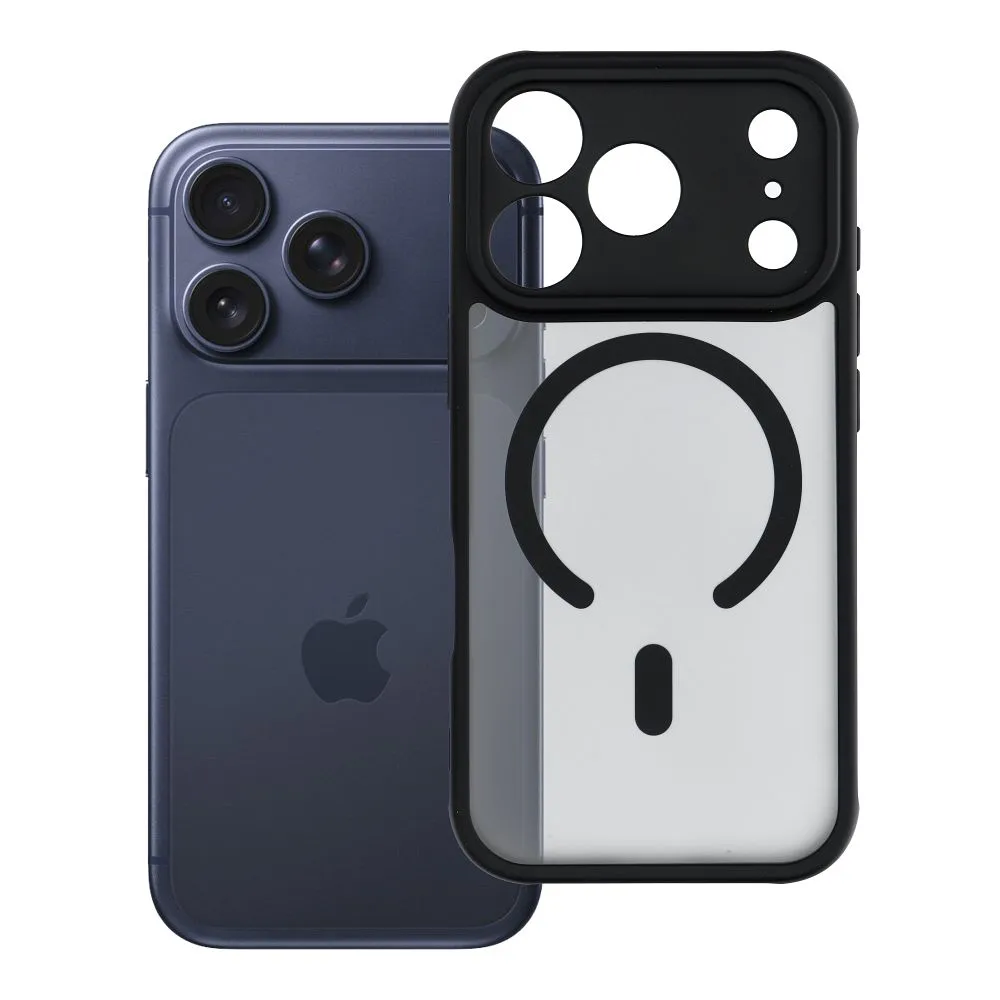 Case for iPhone 18 Pro / 17 Pro Full Matte Mag Cover compatible with MagSafe black