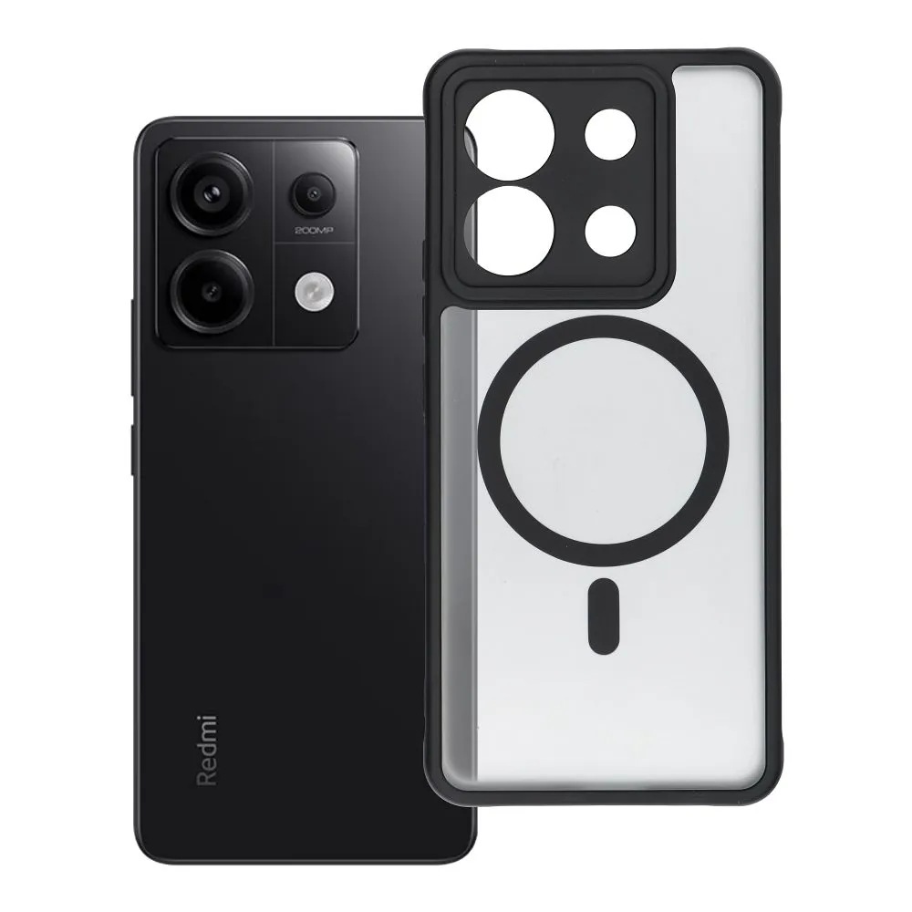 Case for Xiaomi Redmi Note 13 PRO 5G Full Matte Mag Cover compatible with MagSafe black