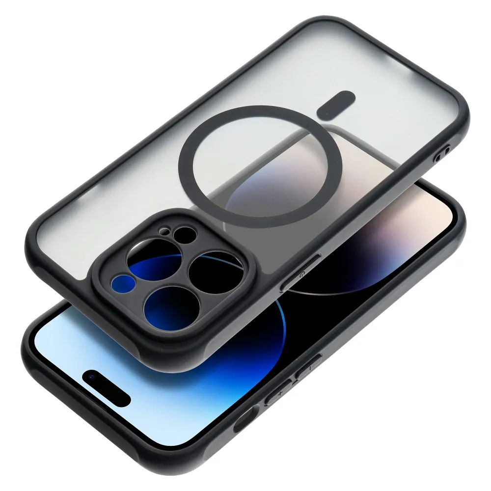 Case for Samsung S25 EDGE Full Matte Mag Cover compatible with MagSafe black