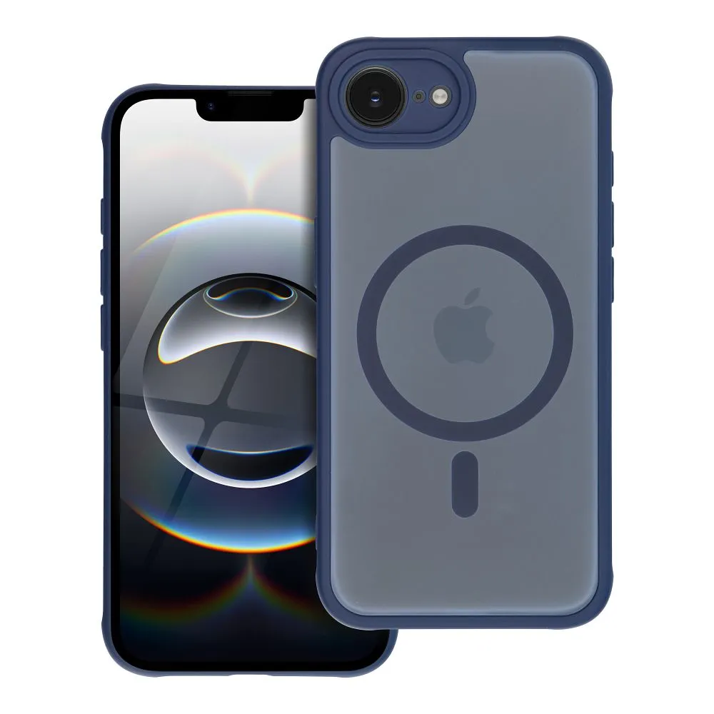 Case for iPhone 14 PRO Full Matte Mag Cover compatible with MagSafe blue