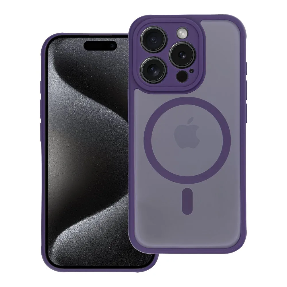 Case for iPhone 17 AIR Full Matte Mag Cover compatible with MagSafe purple