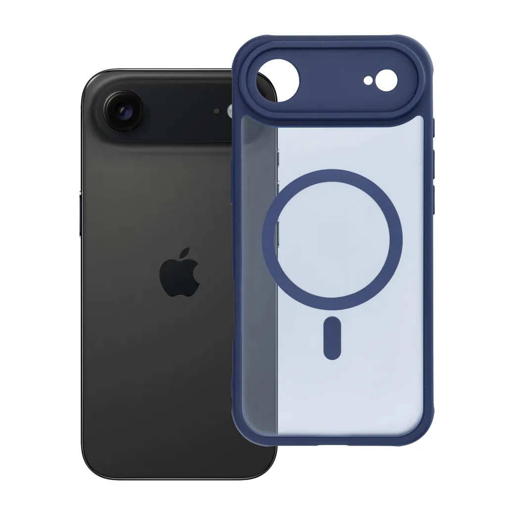 Case for iPhone 17 AIR Full Matte Mag Cover compatible with MagSafe blue