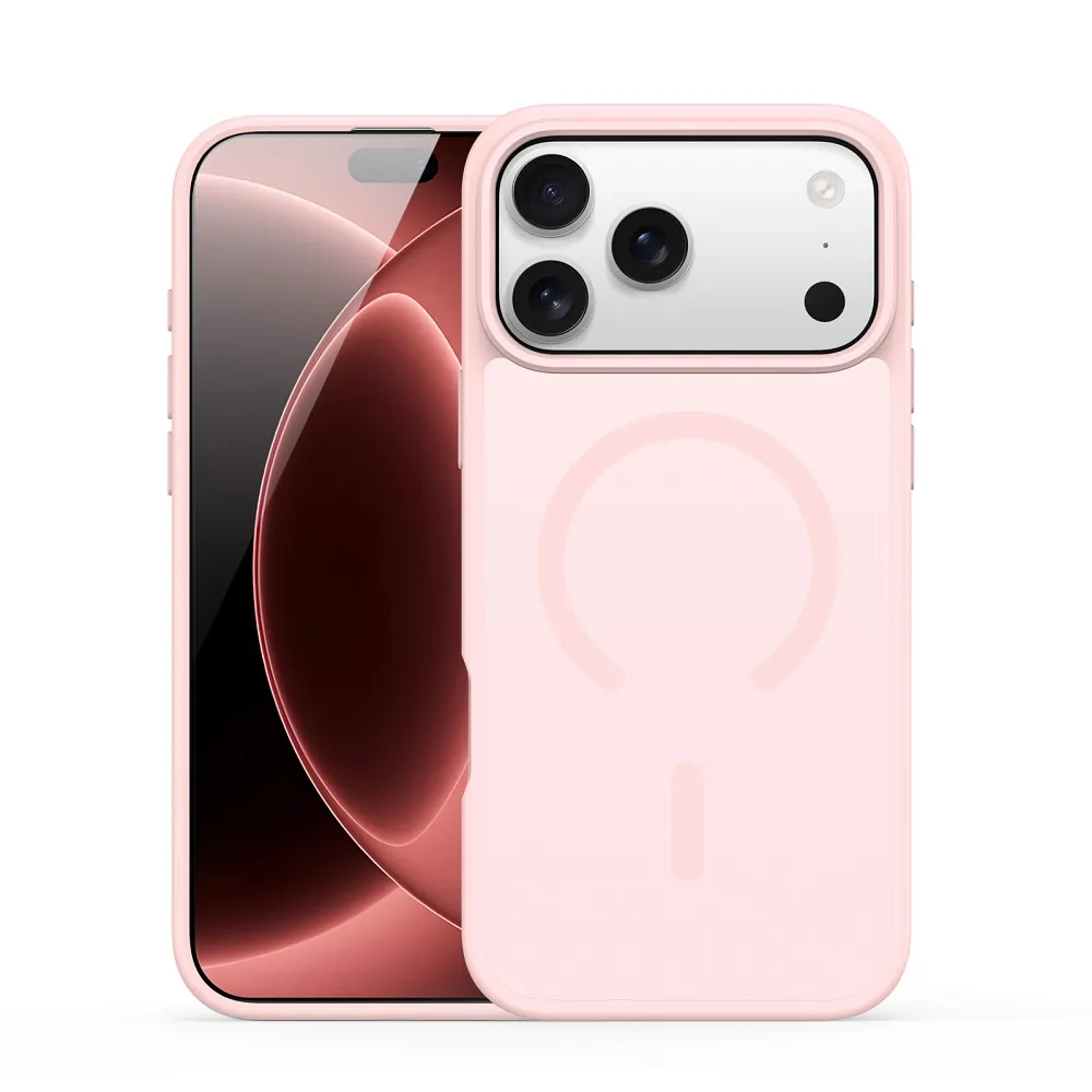 DUX DUCIS case YIND compatible with MagSafe for iPhone 18 Pro Max / 17 Pro Max (Open Ring Version) light pink