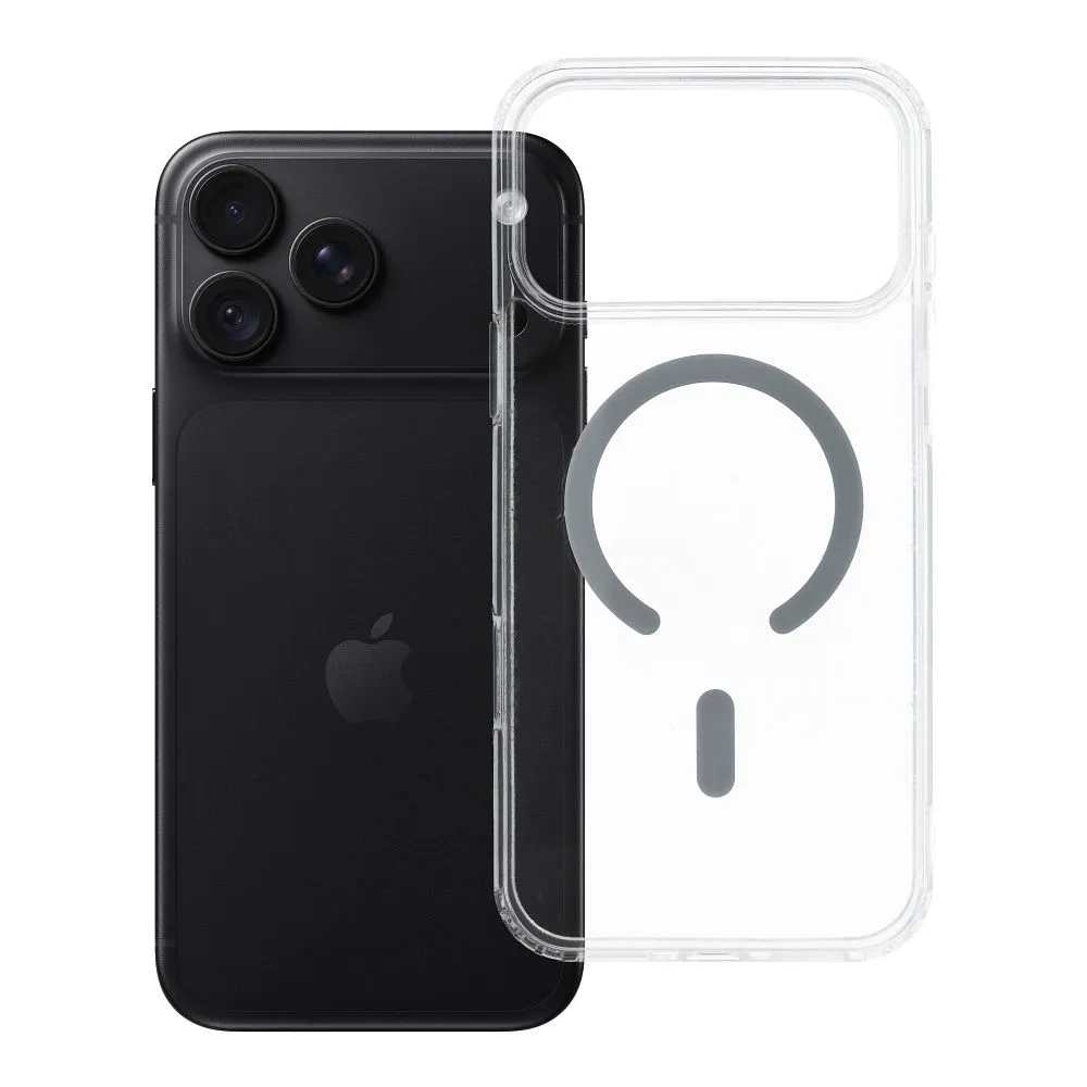 Case for iPhone 18 Pro Max / 17 Pro Max Drop Glue Colorful Ring Mag Cover compatible with MagSafe gray