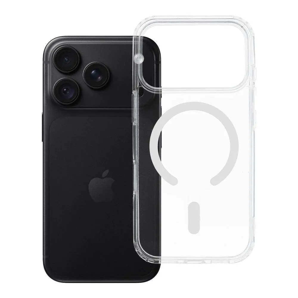 Case for iPhone 18 Pro / 17 Pro Drop Glue Colorful Ring Mag Cover compatible with MagSafe white