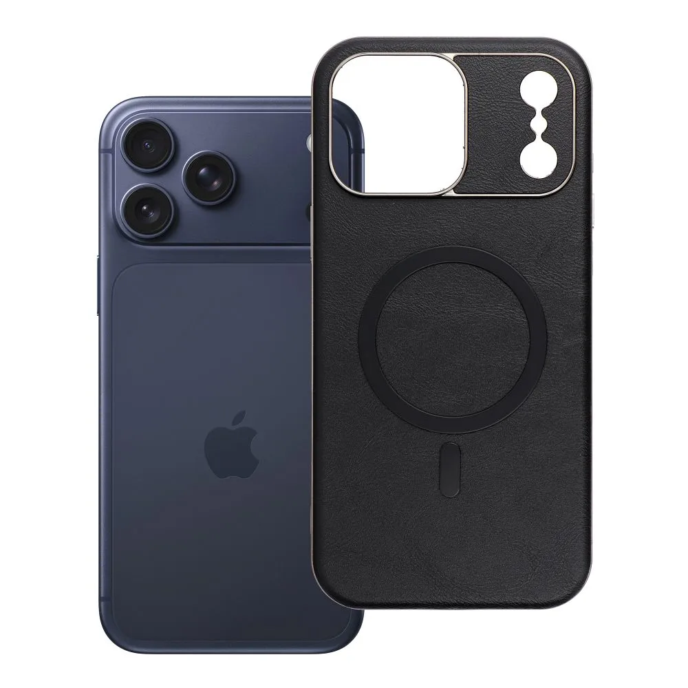 Case for iPhone 18 Pro Max / 17 Pro Max Gentleman Mag Cover compatible with MagSafe black