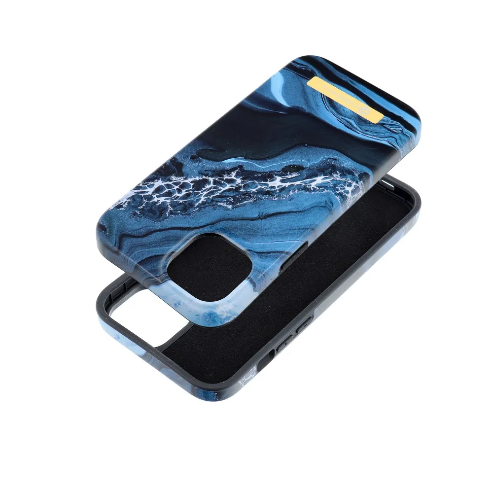 Case for iPhone 15 PLUS Forcell F-Protect Mirage compatible with Magsafe ocean marble