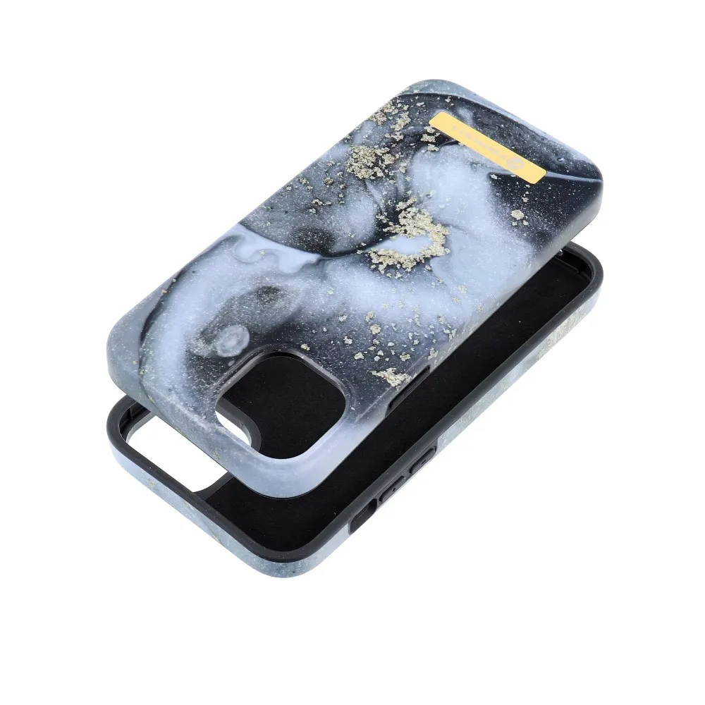 Case for iPhone 15 PLUS Forcell F-Protect Mirage compatible with Magsafe marble mist