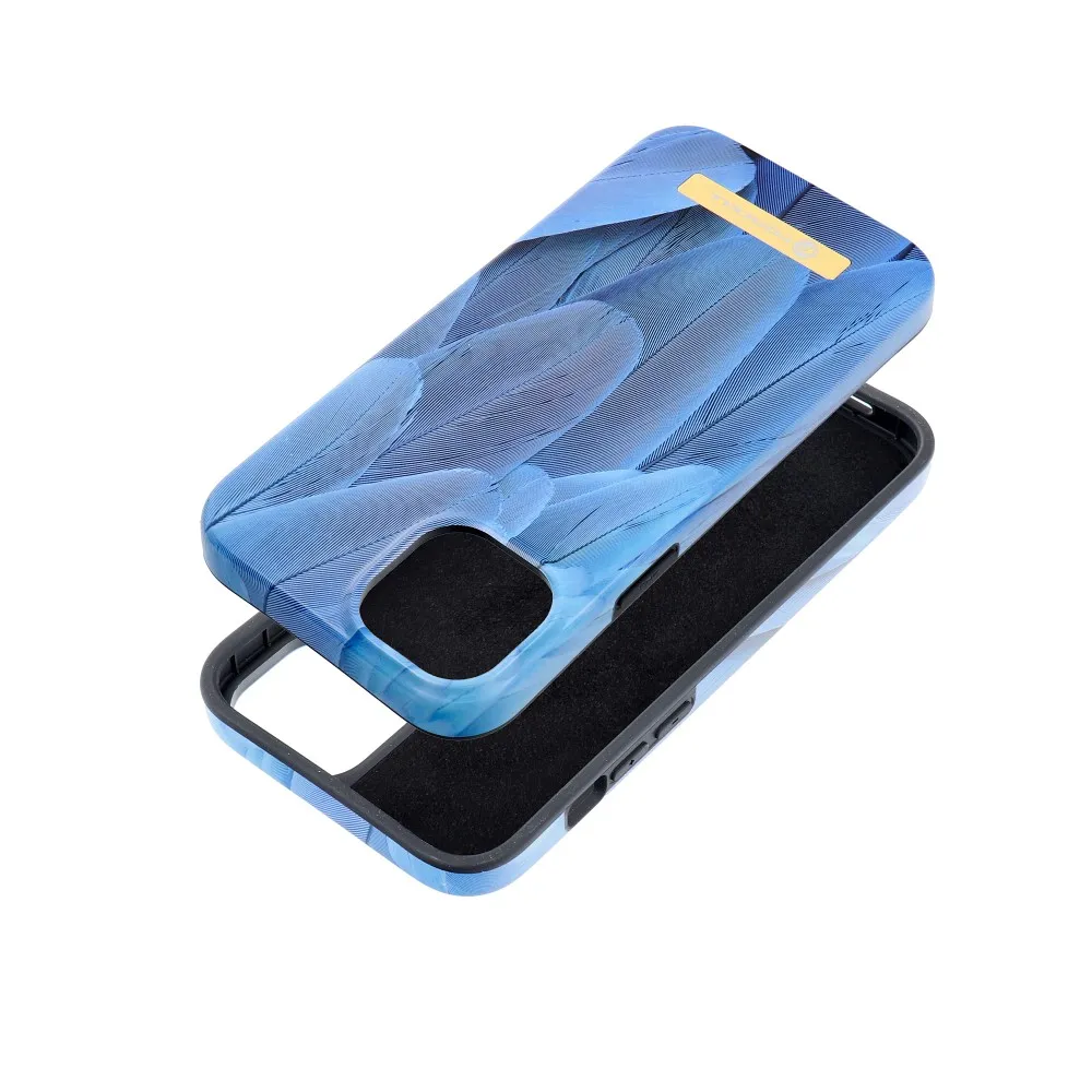 Case for iPhone 15 PLUS Forcell F-Protect Mirage compatible with Magsafe blue bird