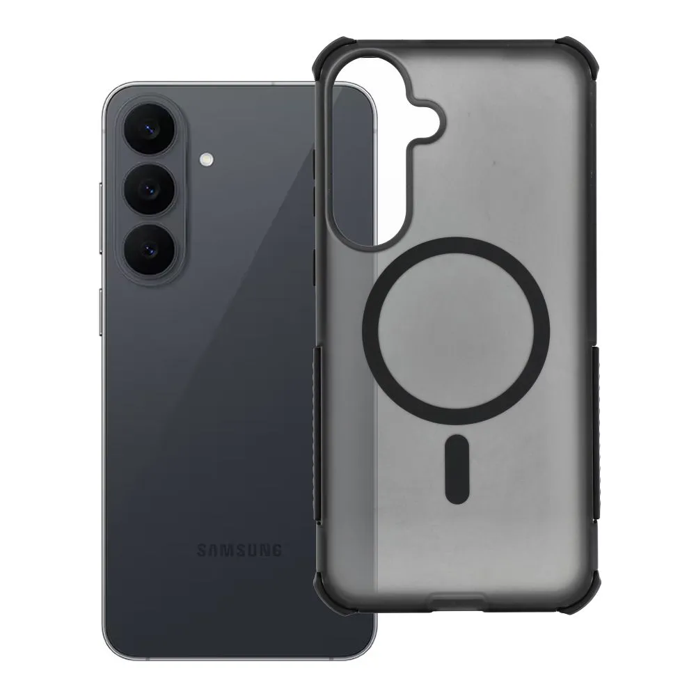 Case for Samsung S26 FE / S25 FE Forcell F-Protect BumperX Premium compatible with MagSafe black