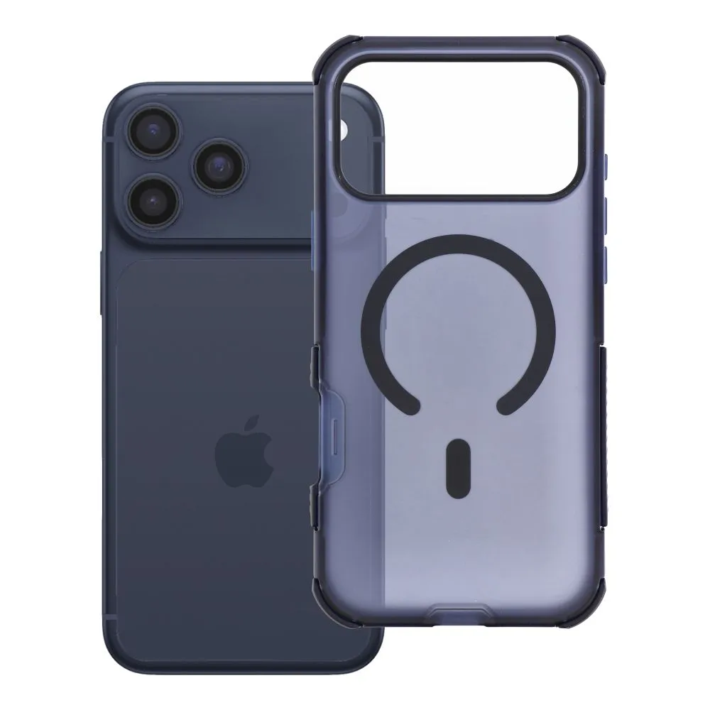 Case for iPhone 18 Pro Max / 17 Pro Max Forcell F-Protect BumperX Premium compatible with MagSafe navy blue